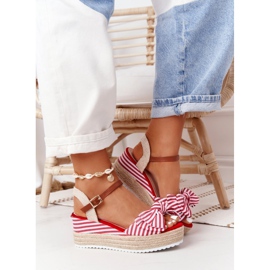 PG1 Sandales compensées façon Mer Rouge La Isla Bonita blanche multicolore 4