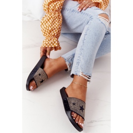 EVE Pantoufles en caoutchouc noires Edie avec jets le noir 5