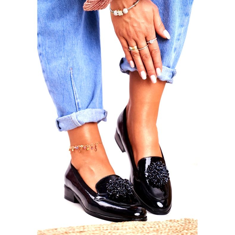 Mocassins Laqués Vinceza 21-10527 Noir le noir 2