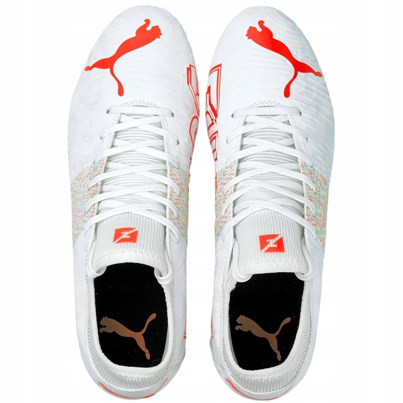 Chaussures de foot Puma Future Z 4.1 Fg Ag 106252 03 blanche blanche 1