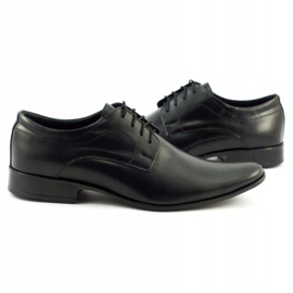 Lukas 447 chaussures habillées noires pour hommes 3