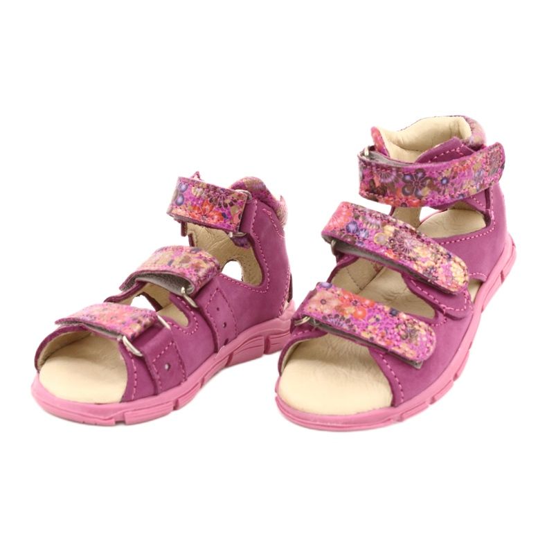 Mazurek Sandales en cuir élevé des filles 291 rose 2
