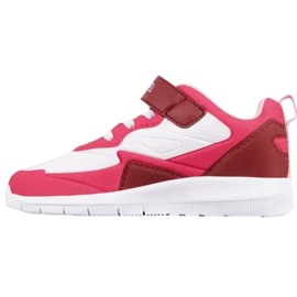 Kappa Durban Pr K chaussures pour enfants blanc et rose 260894PRK 1022 blanche 1