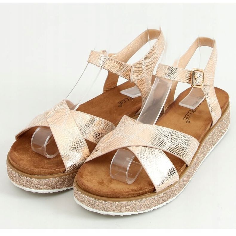 Sandales femme champagne 100-139SA-1 Champagne multicolore rose 1 Sandales femme champagne 100-139SA-1 Champagne multicolore rose 1