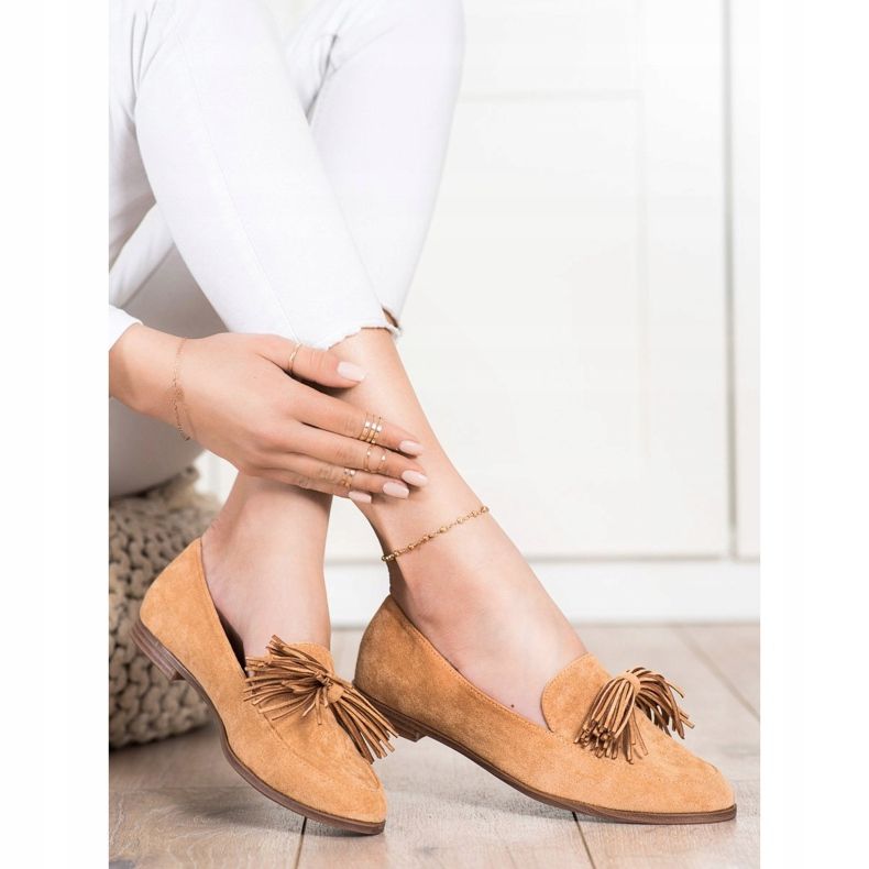 Evento Lords en daim à franges brun 2