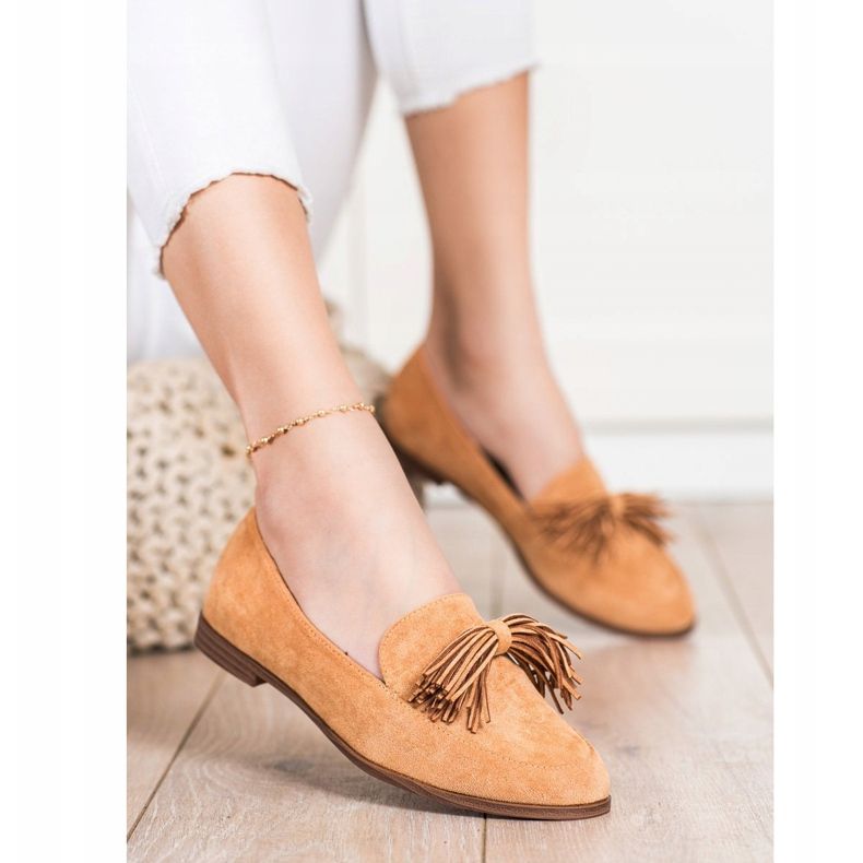 Evento Lords en daim à franges brun 1