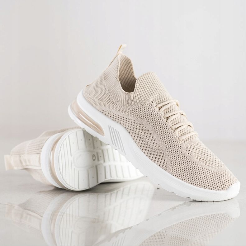 Diamantique Chaussures de sport beiges 1