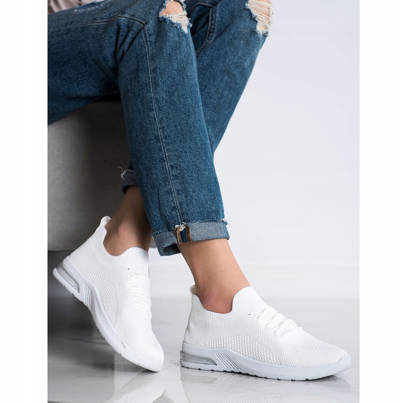 Diamantique Chaussures de sport blanches 2