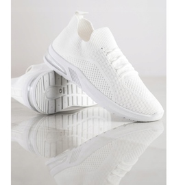 Diamantique Chaussures de sport blanches 1