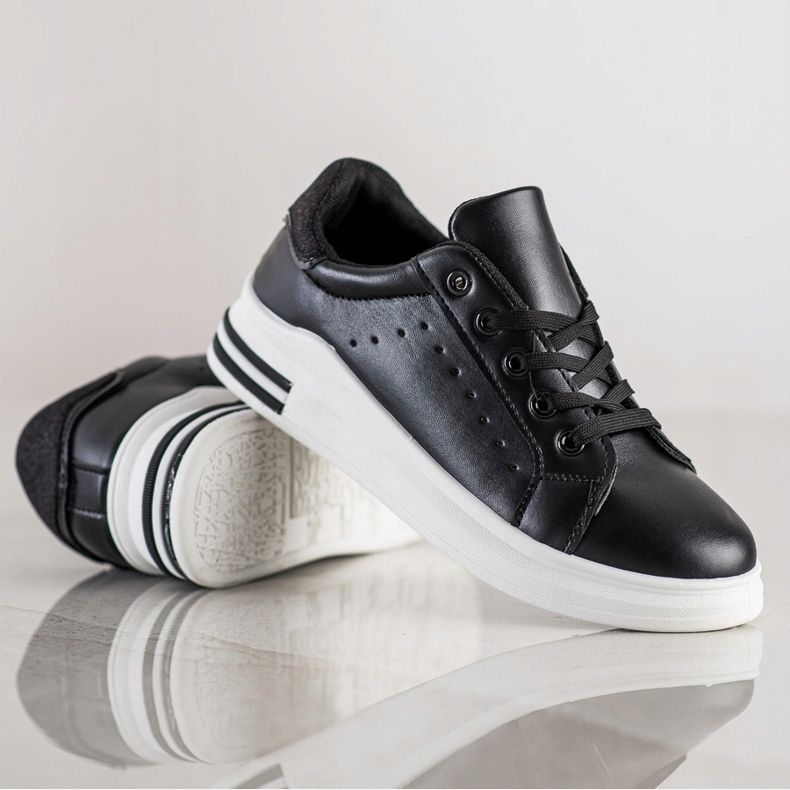 Diamantique Baskets avec insert scintillant noir 1