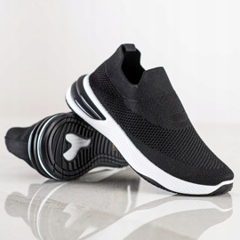 SHELOVET Baskets à enfiler noir 1