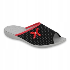 Befado chaussures pour femmes pu 254D109 Viki le noir rouge 1