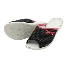 Befado chaussures pour femmes pu 254D109 Viki noir rouge 4