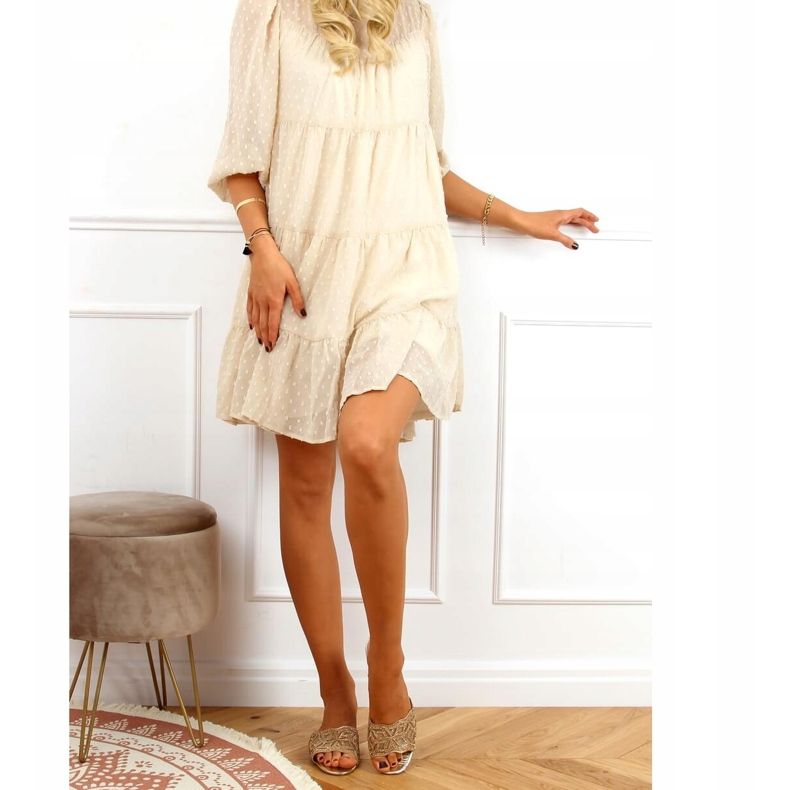 Pantoufles dorées pour femmes 1BJ-19360 1