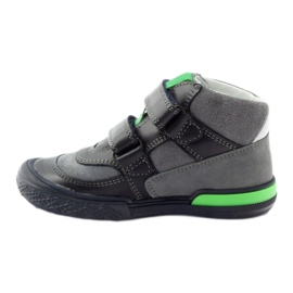 Boots velcro grises et vertes Bartek 91756 le noir multicolore 2