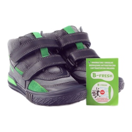 Boots velcro grises et vertes Bartek 91756 le noir multicolore 4