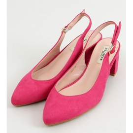 Escarpins à talon ouvert fuchsia 9R27 Fuchsia rose 3