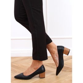 Escarpins à talons larges noir CL76P Noir le noir 3