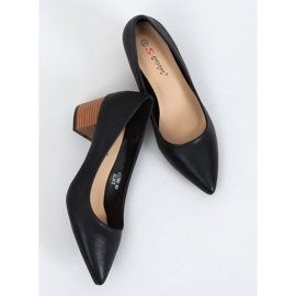 Escarpins à talons larges noir CL76P Noir le noir 1