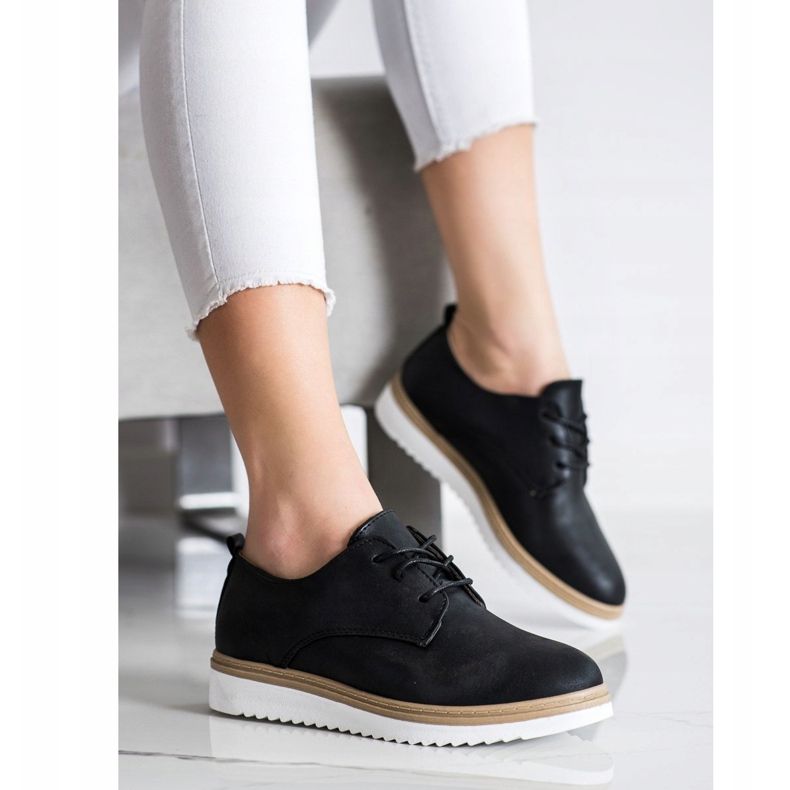 SHELOVET Chaussures noires décontractées 1