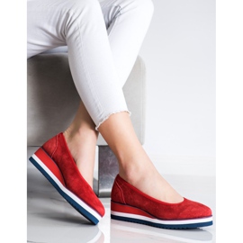 Filippo Escarpins compensés en cuir rouge 2 Filippo Escarpins compensés en cuir rouge 2