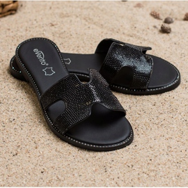 Evento Babouches noires à cristaux 1