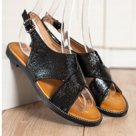 Filippo Sandales noires classiques 2