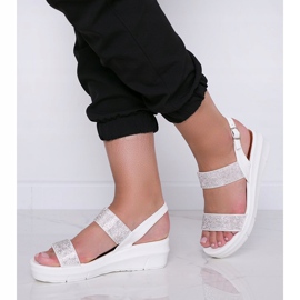 Sandales compensées blanches Sweet Rasp 3
