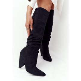 Bottes Lu Boo En Daim Femme Noir le noir 1