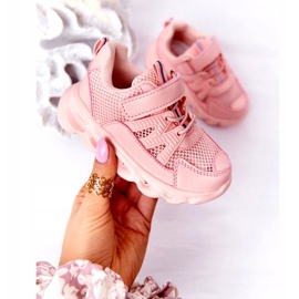 Baskets Enfant Avec Semelle Illuminée Led Rose So Cool ! 1