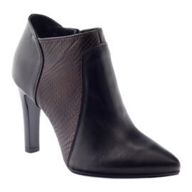 Bottines Espinto 107/30 noires pour femme le noir multicolore 1