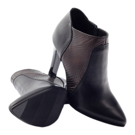 Bottines Espinto 107/30 noires pour femme le noir multicolore 3