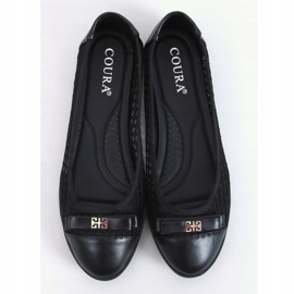 Ballerines noires ajourées 1378 Noir 1