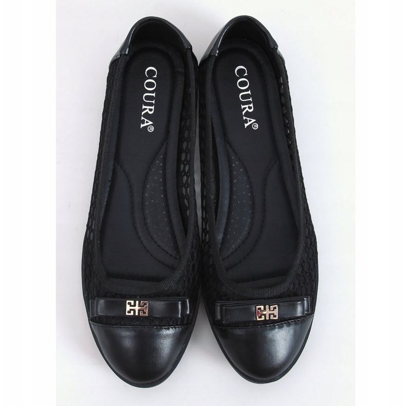 Ballerines noires ajourées 1378 Noir 1