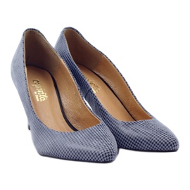 Espinto 542 à carreaux pour femme noir bleu gris 4
