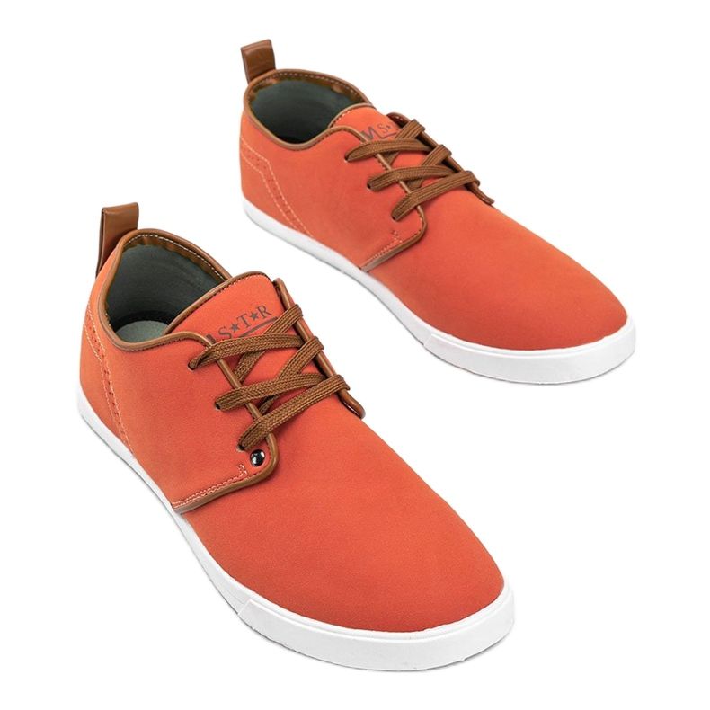 Baskets homme Adrianos oranges 1