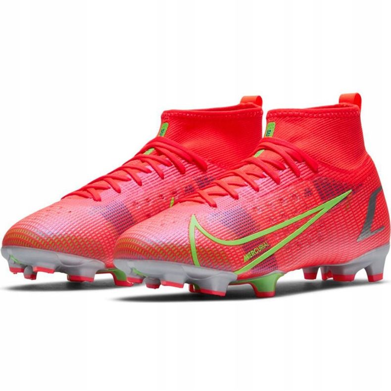 Nike Mercurial Superfly 8 Pro Fg Jr CV0804 600 chaussures de football orange orange 2