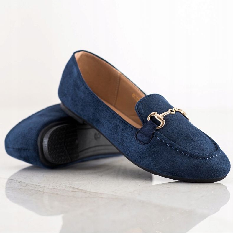 Mocassins à paillettes VINCEZA bleu marine bleu 1