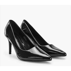 Escarpins noirs en éco-cuir Ally le noir 1
