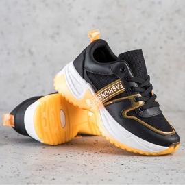 SHELOVET Baskets Avec Maille Chaussures De Mode noir 2