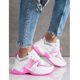 SHELOVET Baskets Avec Maille Chaussures De Mode blanche 1