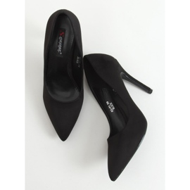 Escarpins sur un daim noir GG-70 Black le noir 3