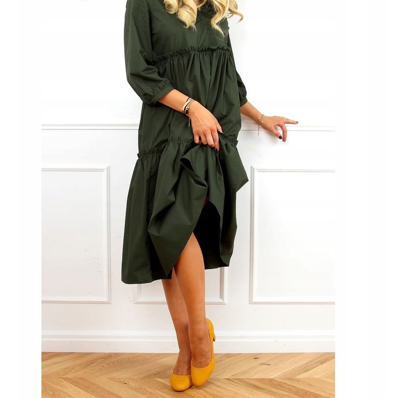 Escarpins sur le poteau miel 3005 Jaune 2