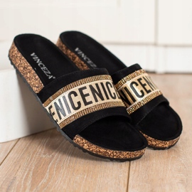 Chaussons mode VINCEZA noir 2