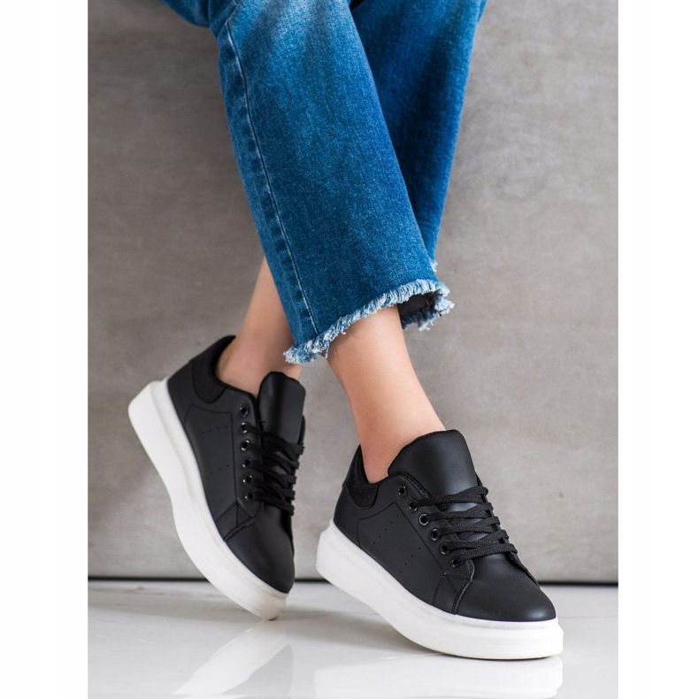 SHELOVET Baskets classiques le noir 2