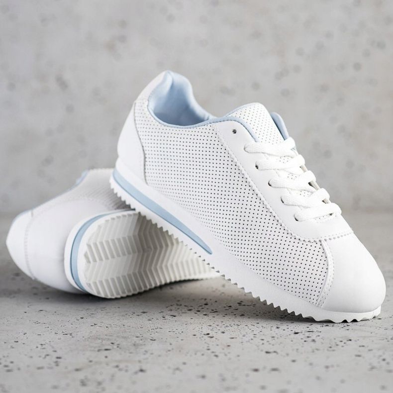 SHELOVET Baskets ajourées élégantes blanc 1