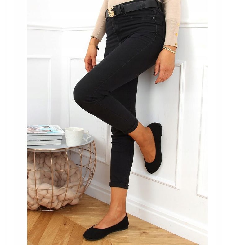 Ballerines femme noires JX38 Noir le noir 1