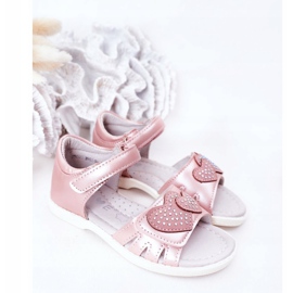 PE1 Sandales Enfant Avec Velcro Rose My Heart 1