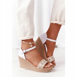 Sandales Compensées En Cuir Maciejka L4869-11 Blanc blanche 2