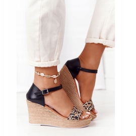 Sandales Compensées En Cuir Maciejka L4869-01 Noir le noir 5